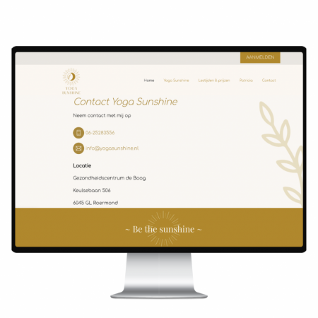 Webdesign Studio Picaflor Yoga Sunshine