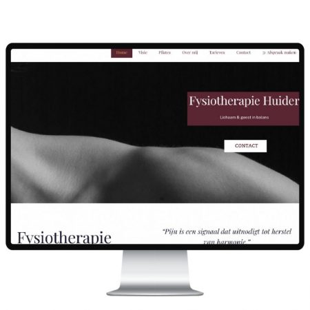 Fysiotherapie Huider Webdesign Studio Picaflor