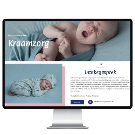 Webdesign Studio Picaflor Kraamzorg Annemarie