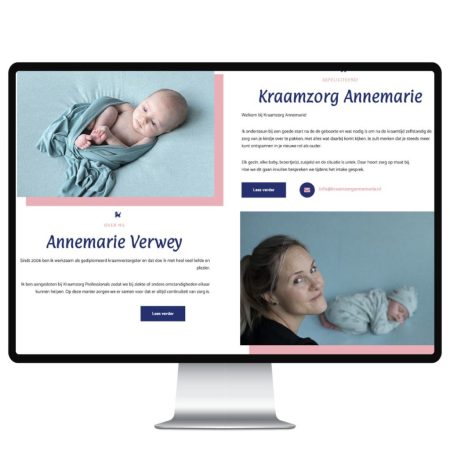 Webdesign Studio Picaflor Kraamzorg Annemarie