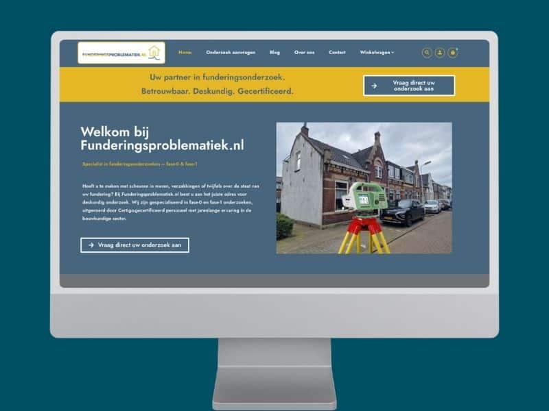 Funderingsproblematiek.nl webdesign Studio Picaflor